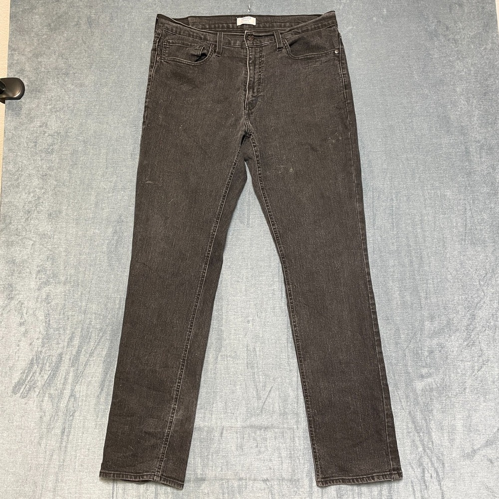Denizen from Levi's 231 Athletic Jeans Mens 34 Black Straight Leg Dark Wash